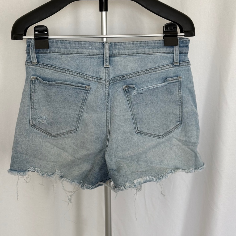 Joe's Jeans Blue High-Waisted Jean Shorts - Picture 2 of 5